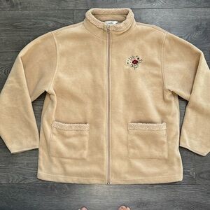 Northern Reflections Women’s Fleece Embroidered Jacket, Size Large